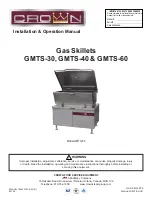 Crown GMTS-30 Installation & Operation Manual preview