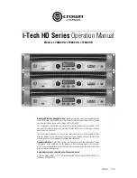 Предварительный просмотр 1 страницы Crown I-T9000 HD Operation Manual