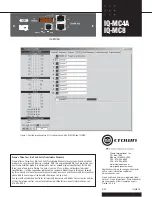 Preview for 2 page of Crown IQ-MC4A Specifications