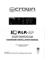 Preview for 1 page of Crown IQ-P.I.P-AP Hardware Installation Manual