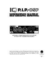 Crown IQ P.I.P.-DSP Reference Manual preview