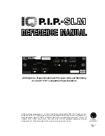 Crown IQ-P.I.P.-SLM Reference Manual preview