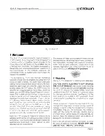 Preview for 5 page of Crown IQ-P.I.P Owner'S Manual