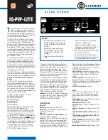 Preview for 1 page of Crown IQ-PIP-LITE Specifications