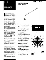 Preview for 1 page of Crown LM-200A Manual