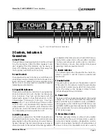 Preview for 9 page of Crown Macro-Tech 2402 Reference Manual