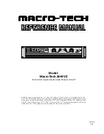 Crown Macro-Tech 3600 VZ Reference Manual предпросмотр