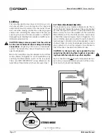 Предварительный просмотр 12 страницы Crown Macro-Tech 3600 VZ Reference Manual