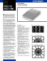 Preview for 1 page of Crown PCC-170 Quick Start Manual