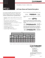 Crown PowerTech PT 3.1 Specification предпросмотр