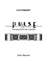 Предварительный просмотр 1 страницы Crown Pulse 21100 User Manual