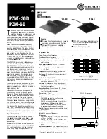 Предварительный просмотр 1 страницы Crown PZM-30D Datasheet