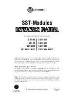 Crown SST-3632 Reference Manual preview