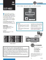 Preview for 1 page of Crown SST-4622 Specifications