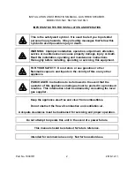 Preview for 2 page of Crown SX-10G3 Installation & Operation Manual