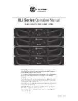 Crown XLi 1500 Operation Manual предпросмотр