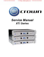 Предварительный просмотр 1 страницы Crown XTi 1000 Service Manual