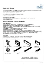 Предварительный просмотр 1 страницы Croydex Chetsford Manual