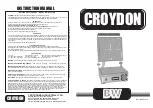 croydon BW-100001 W3 Instruction Manual предпросмотр