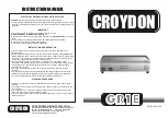 Preview for 1 page of croydon GR1E Instruction Manual