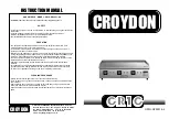 croydon GR1G Series Instruction Manual preview