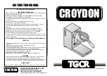 croydon TGCR Series Instruction Manual предпросмотр