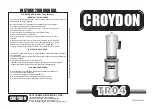 croydon TR04 Instruction Manual preview