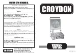 Предварительный просмотр 1 страницы croydon WR Series Instruction Manual