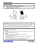 Preview for 16 page of CRP Securities PL7000 User Manual