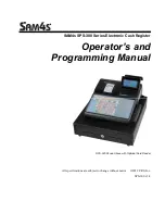 CRS Sam4s SPS-300 Series Operator'S And Programming Manual preview