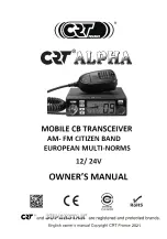 Предварительный просмотр 2 страницы CRT ALPHA Owner'S Manual