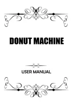 CRT LBD6 DONUT MACHINE User Manual предпросмотр