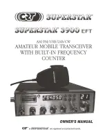 CRT Superstar 3900 EFT Owner'S Manual предпросмотр