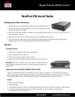 Preview for 1 page of CRU Dataport 25d Install Manual