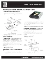 Preview for 1 page of CRU Dataport Data Express DE200 SCSI Install Manual