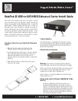 CRU Dataport DataPort 25 Enhanced Carrier Install Manual preview
