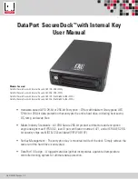 CRU Dataport DataPort SecureDock AES 128 User Manual preview