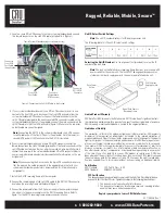 Предварительный просмотр 2 страницы CRU Dataport DE110 Install Manual