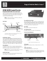 CRU Dataport DE50 SATA Install Manual preview