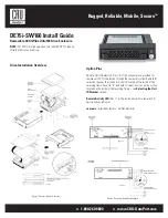 Предварительный просмотр 1 страницы CRU Dataport DE75i-SW160 Install Manual