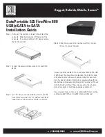 CRU Dataport FireWire 800 Installation Manual предпросмотр