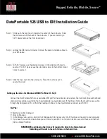 CRU Dataport Rugged, Reliable, Mobile, Secure DataPortable 525 Installation Manual preview