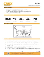 Предварительный просмотр 1 страницы CRU BTI-UNI Manual