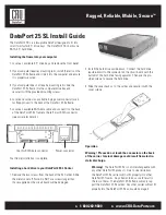 Preview for 1 page of CRU Dataport 25 SL Install Manual