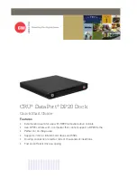 CRU DataPort DP20 Quick Start Manual preview