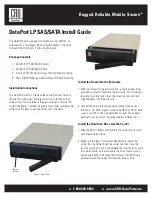 Preview for 1 page of CRU DataPort LP SAS/SATA Install Manual