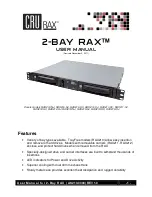 CRU RAX RAX 210-XJ User Manual предпросмотр