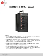 CRU RTX 800-TR User Manual preview