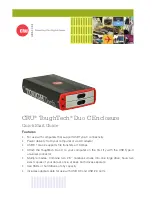 CRU ToughTech Duo C Quick Start Manual preview