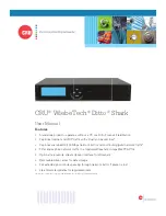 CRU WiebeTech Ditto Shark User Manual preview